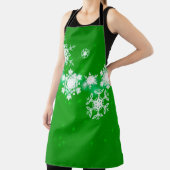 2d illustratie. Sneeuwvlokken op de achtergrond. H Schort (Insitu)