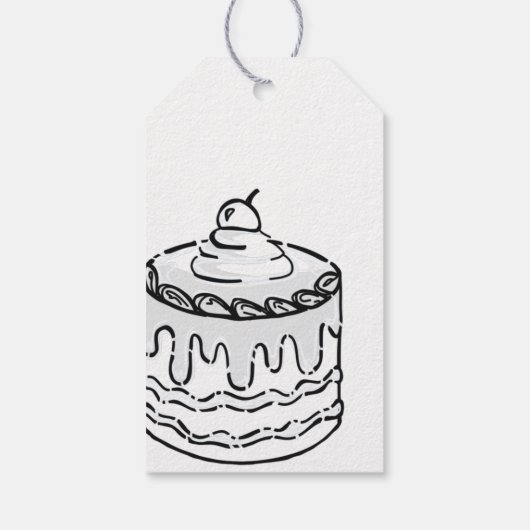 2D jongens Tweede verjaardag Cadeaulabel (Achterkant)