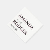 2D Lettering Bold Personalized Napkins Servet (Hoek)