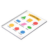 2D Shape Namen School Onderwijs Leren Notitieboek (Linkerzijde)