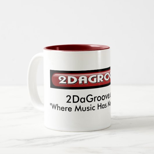 2DaGroove-Mok Tweekleurige Koffiemok (Voorkant links)