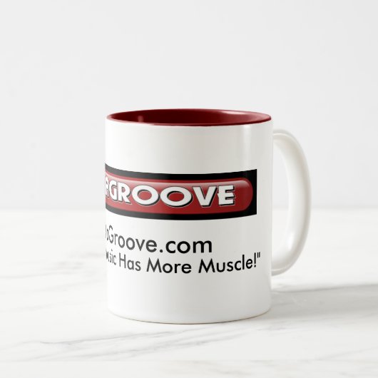 2DaGroove-Mok Tweekleurige Koffiemok (Voorkant rechts)