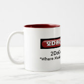 2DaGroove-Mok Tweekleurige Koffiemok (Links)