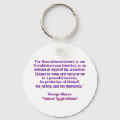 2de amendement - George Mason Sleutelhanger (Voorkant)