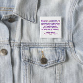 2de amendement - George Mason Vierkante Button 5,1 Cm (In situ)