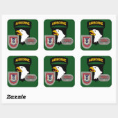 2DE BN 503D INFANTRY 101ST LUCHTVAARTSTICKERS VIERKANTE STICKER (Vel)