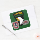 2DE BN 503D INFANTRY 101ST LUCHTVAARTSTICKERS VIERKANTE STICKER (Envelop)