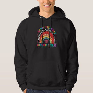 2de februari 2022 22 22 School Leopard Rainbow H Hoodie