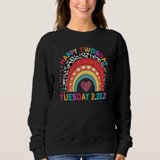 2de februari 2022 22 22 School Leopard Rainbow H Trui