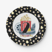 2De filmtheaterdag van Birthday Papieren Bordje (Voorkant)