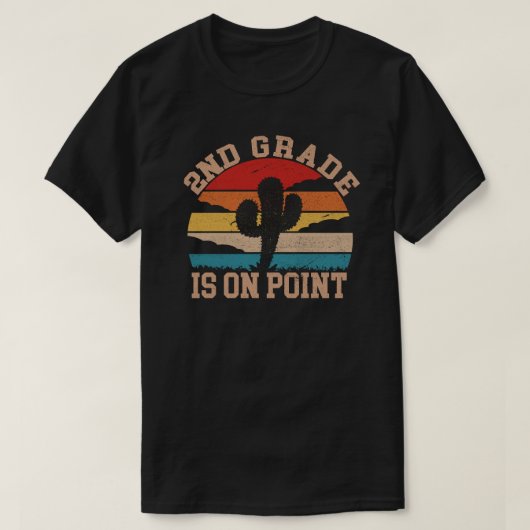 2de graad is op punt Shirt grappig terug naar scho (Design voorkant)