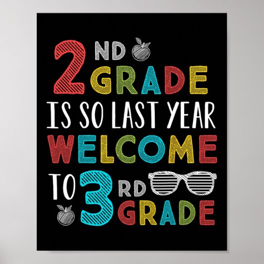 2de graad is zo vorig jaar welkom bij de derde gra poster (Voorkant)
