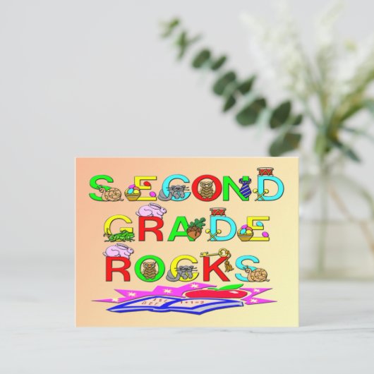 2de graad Rocks Briefkaart (Staand voorkant)