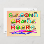 2de graad Rocks Briefkaart (Voorkant / Achterkant)