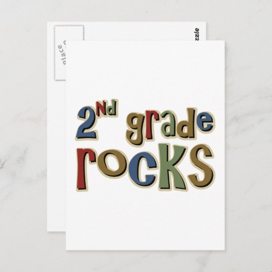 2de graad Rocks Tweede Briefkaart (Voorkant / Achterkant)