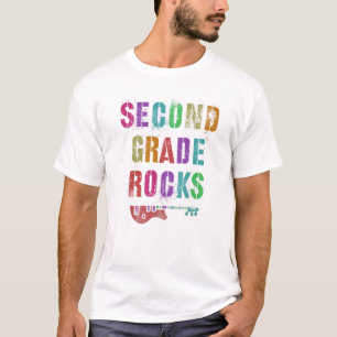 2de GRADE Rocks Student Teacher Rockstar Team Rock T-shirt