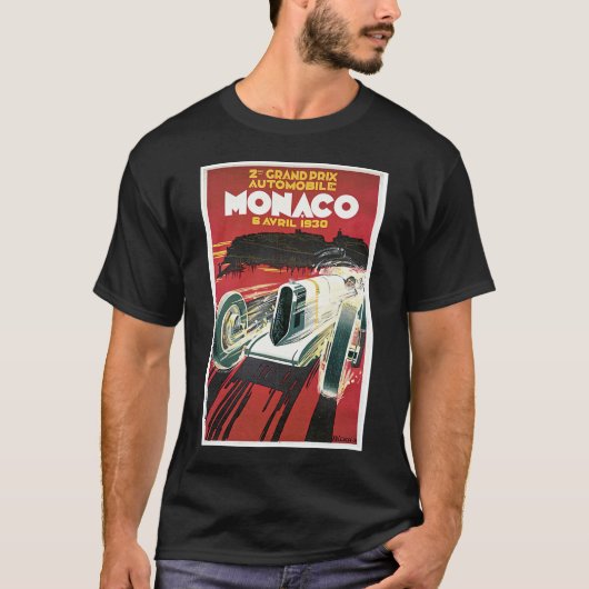 2de grote prijs Automobile de Monaco T-shirt (Voorkant)