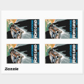 2de grote prijs Automobile de Monte Carlo Rechthoekige Sticker (Vel)