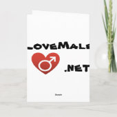 2de Homosexueel van Kerstmis Feestdagen Kaart (Achterkant)