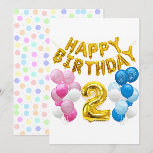 2de jaar Happy Birthday 2 (Voorkant / Achterkant)