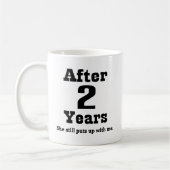 2de Jubileum (Funny) Koffiemok (Links)