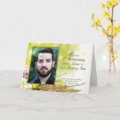 2de Jubileum van de Douane Foto van het Loving Son Kaart (Gele Bloem)