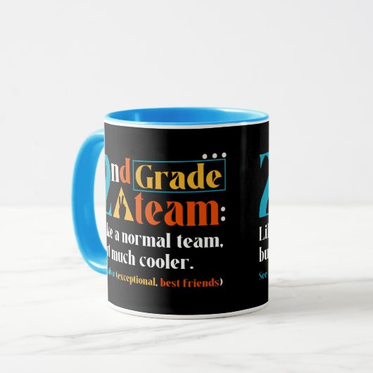 2de klas als een normaal team maar veel koeler mok (Voorkant links)