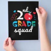 2de klas squad school cadeau appel ontwerp flyer (Hand)