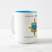 2DE MILITAIRE INTELLIGENCE BATTALION 66E M I BDE  TWEEKLEURIGE KOFFIEMOK (Voorkant links)