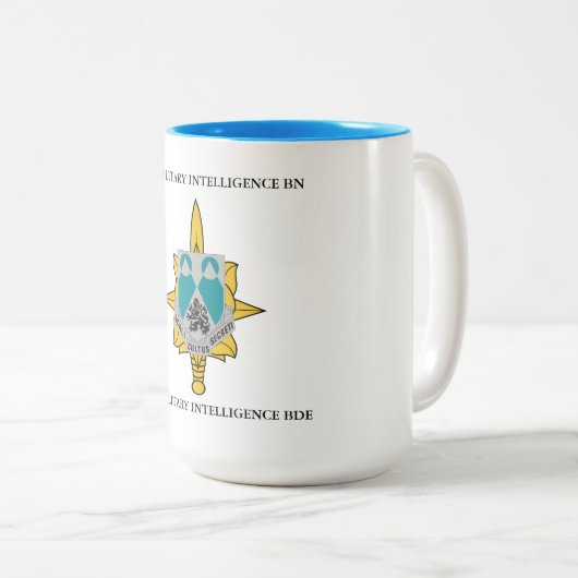 2DE MILITAIRE INTELLIGENCE BATTALION 66E M I BDE TWEEKLEURIGE KOFFIEMOK (Voorkant rechts)