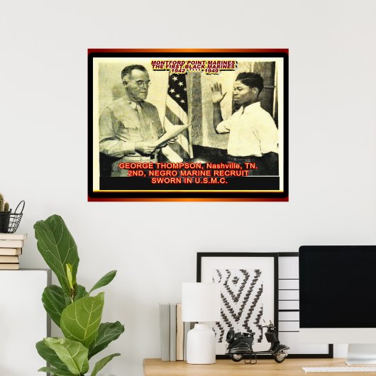 2DE NEGRO MARINE RECRUIT 1942 POSTER (Thuiskantoor)