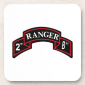2de Ranger Battalion - 2de bataljon van Ranger Bier Onderzetter (Voorkant)