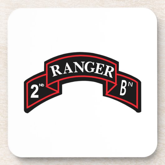 2de Ranger Battalion - 2de bataljon van Ranger Bier Onderzetter (Voorkant)