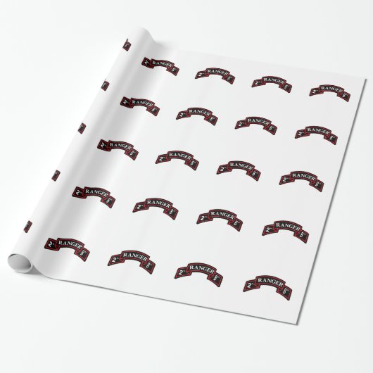 2de Ranger Battalion - 2de bataljon van Ranger Cadeaupapier (Uitgerold)