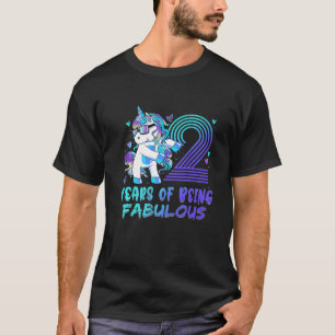 2de verjaardag 2 jaar oud meisje Flossing Princess T-shirt
