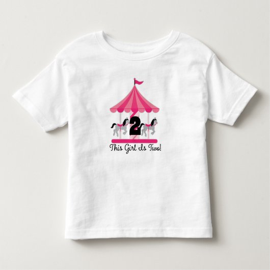 2de verjaardag: Carousel Girls Ruffled Tee Shirt (Voorkant)