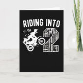 2de verjaardag: Gift Dirt Bike 2 jaar oude motocro Kaart (Voorkant)