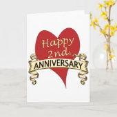 2de. Verjaardag Kaart (Gele Bloem)