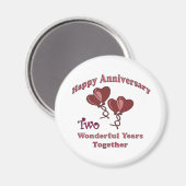 2de. Verjaardag Magneet (Voorkant / Achterkant)