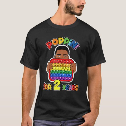 2de verjaardag Pop Fidget Boy African American T-shirt (Voorkant)