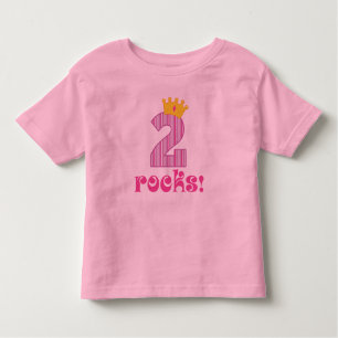 2de verjaardag twee Rocks Princess Ruffle Tshirt