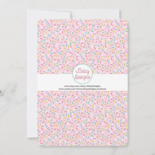 2de verjaardag van de bevalling van meisjes Ice Cr Kaart (Achterkant)