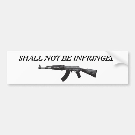 2de wijziging Bumpersticker - AK-47 (Voorkant)