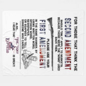 2de wijziging Fleece Blanket Deken (Voorkant (Horizontaal))