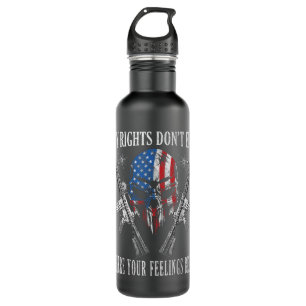 2de wijziging vindt Amerika Patriotic Skull Waterfles