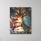 # 2Drakenwereld Canvas Afdruk (Voorkant)