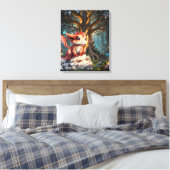 # 2Drakenwereld Canvas Afdruk (Insitu (Slaapkamer))