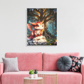# 2Drakenwereld Canvas Afdruk (Insitu (Woonkamer))