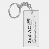 2e AC Definition - Grappige Film Crew Sleutelhanger (Voorkant Links)