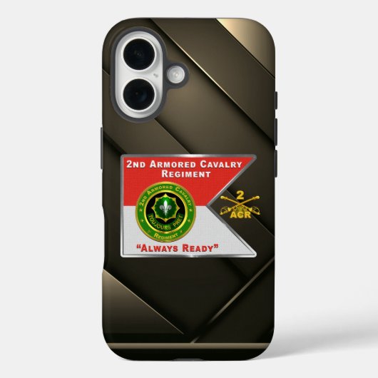2e ACR Gepantserde Cavalerie Regiment Case-Mate iPhone Case (Achterkant)